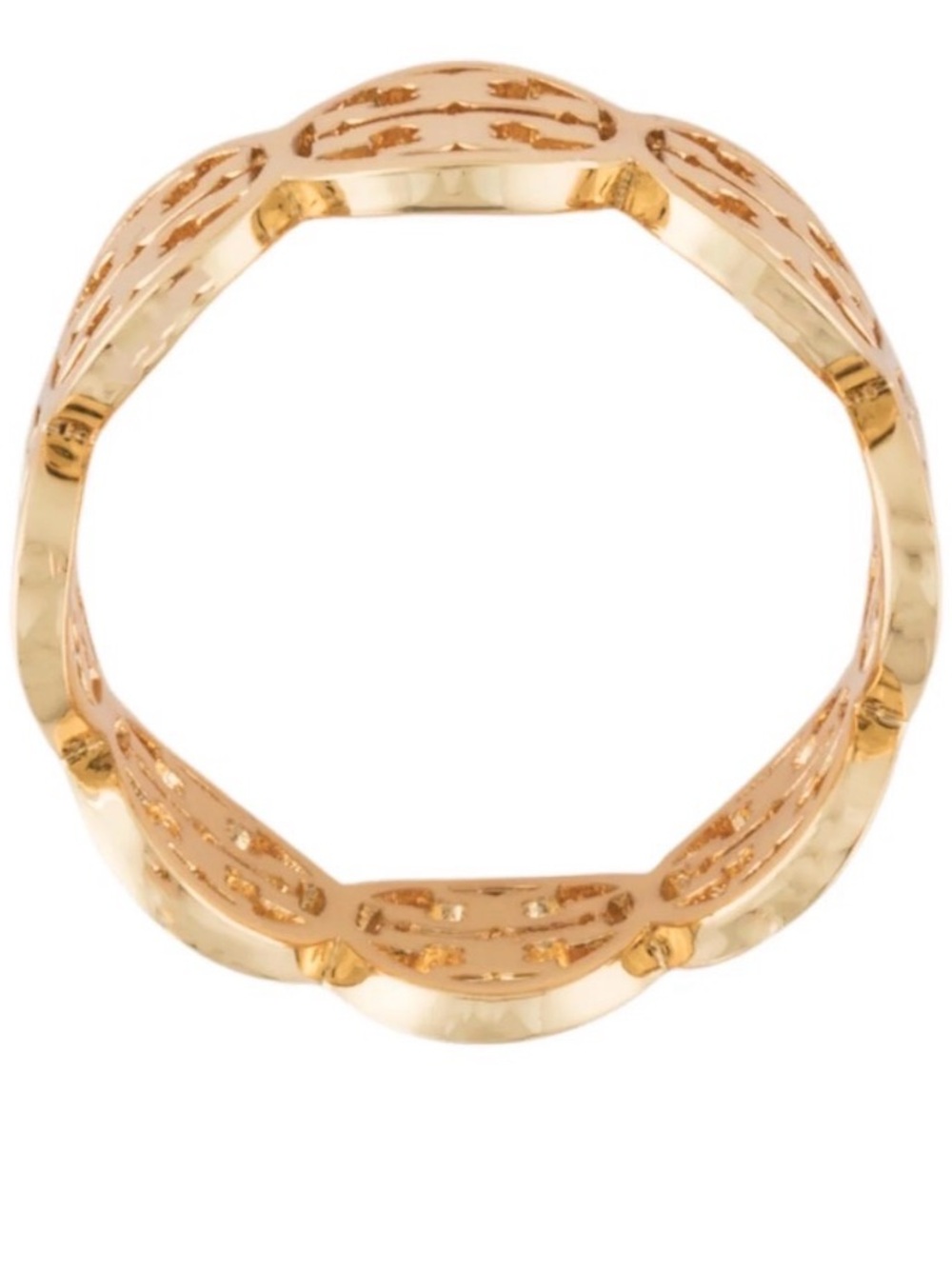 Tory Burch Frozen Logo Eternity Ring NWT - Picture 4 of 4